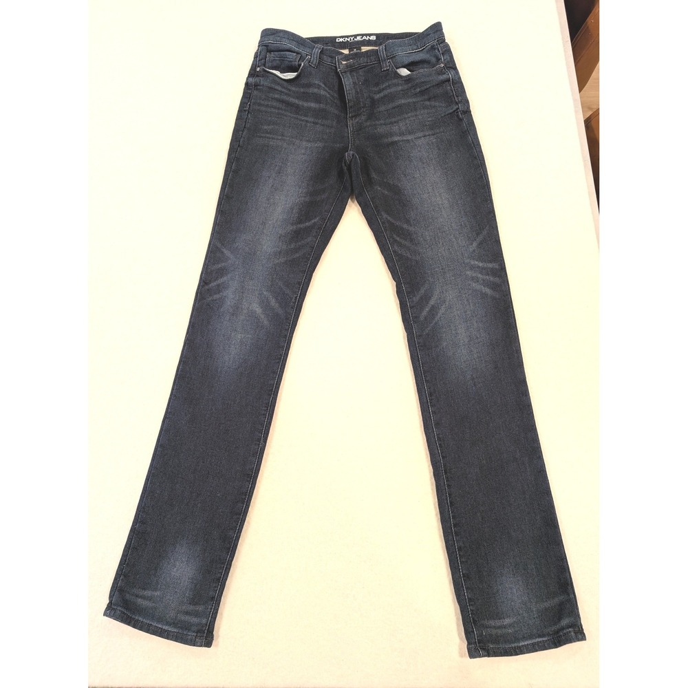 DKNY Jeans Soho Skinny Womens 8 Dark Wash Low Rise Stretch Denim